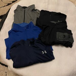 Under Armour Men's long sleeve shirts. Lot of 5 like new condition